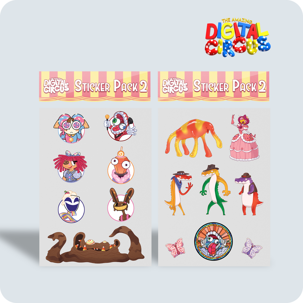 Digital Circus Sticker Pack 2