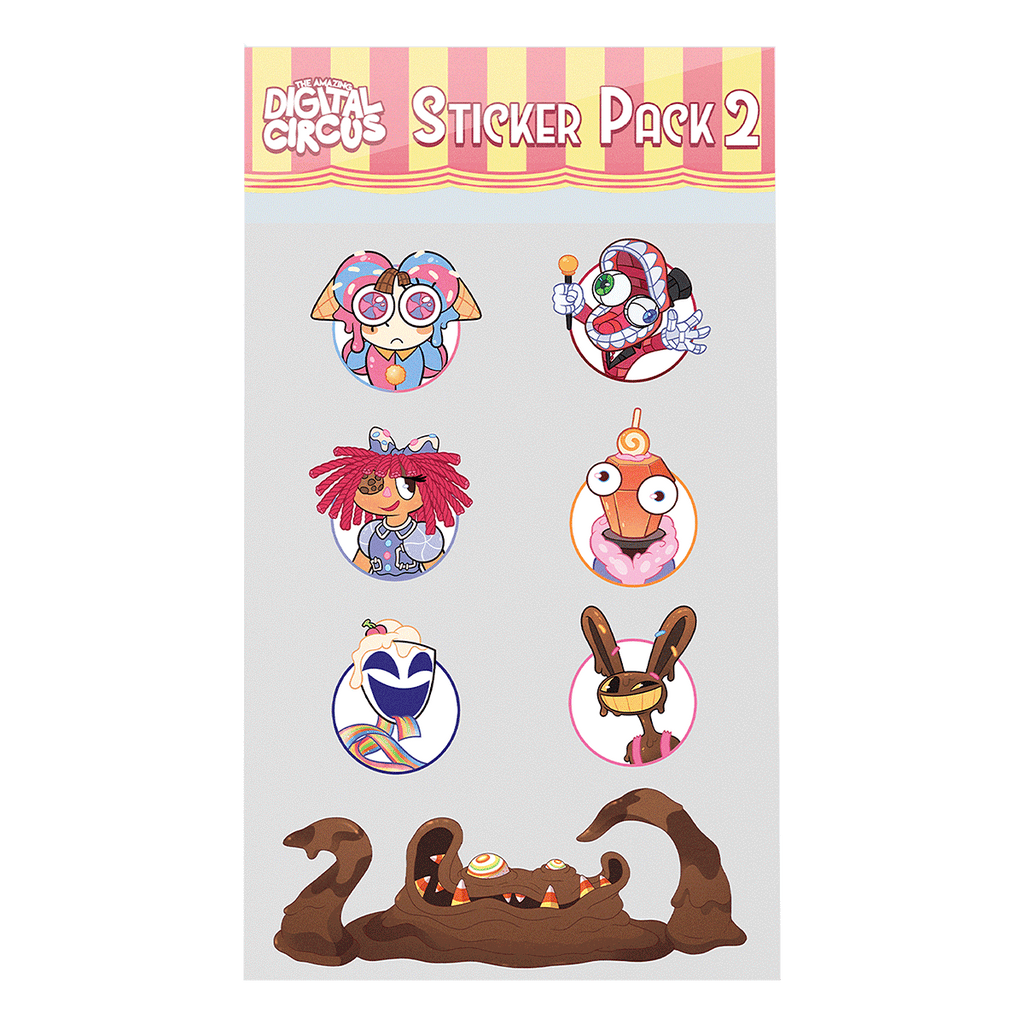 Digital Circus Sticker Pack 2