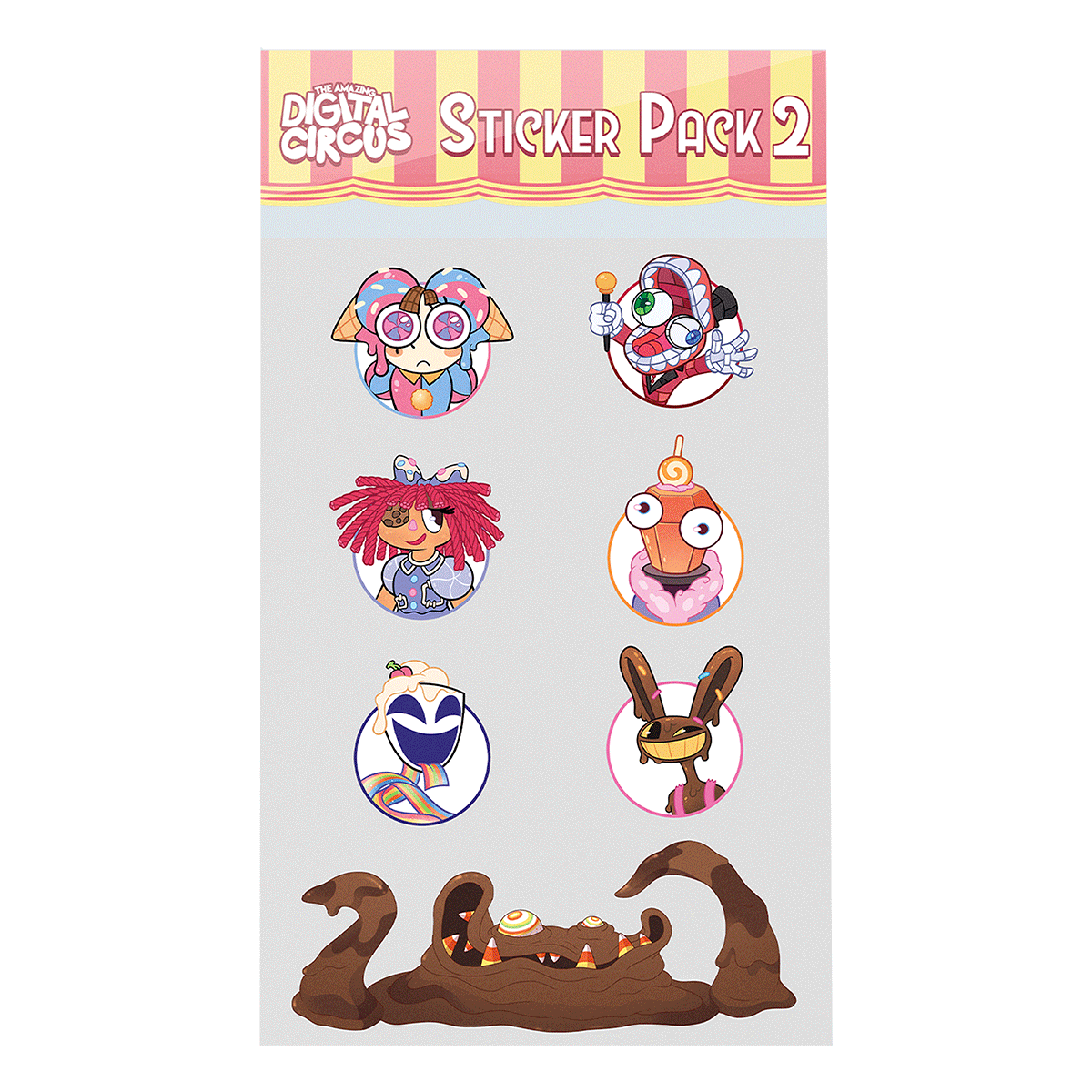 Digital Circus Sticker Pack 2