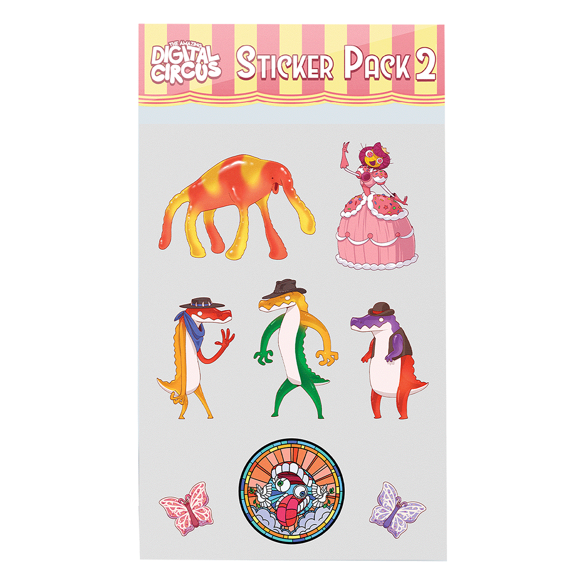 Digital Circus Sticker Pack 2