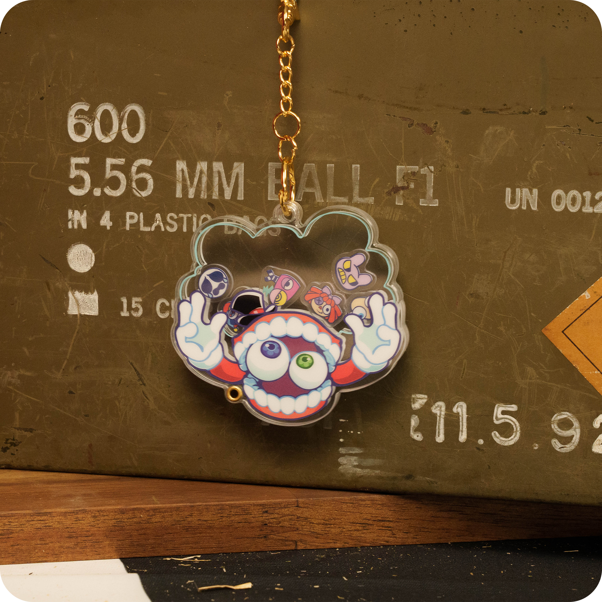 Caine Shaker Keychain