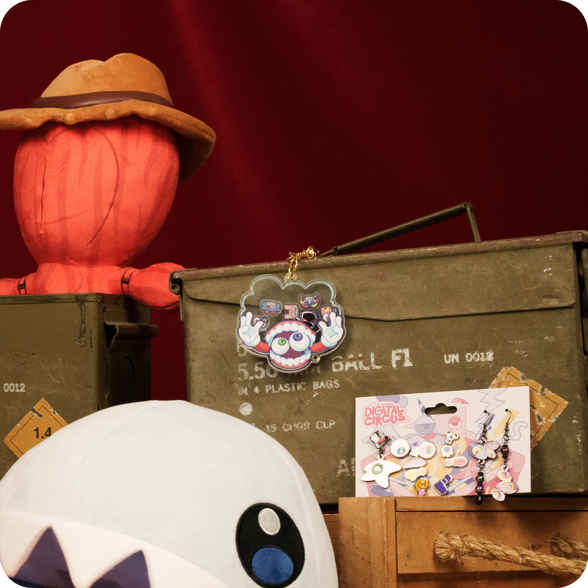 Caine Shaker Keychain