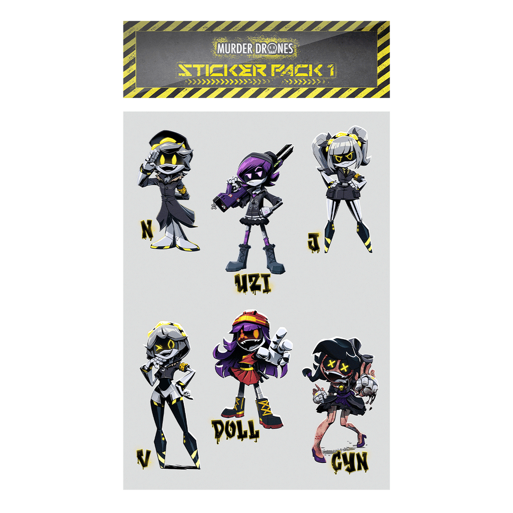 Murder Drones Sticker Pack 1